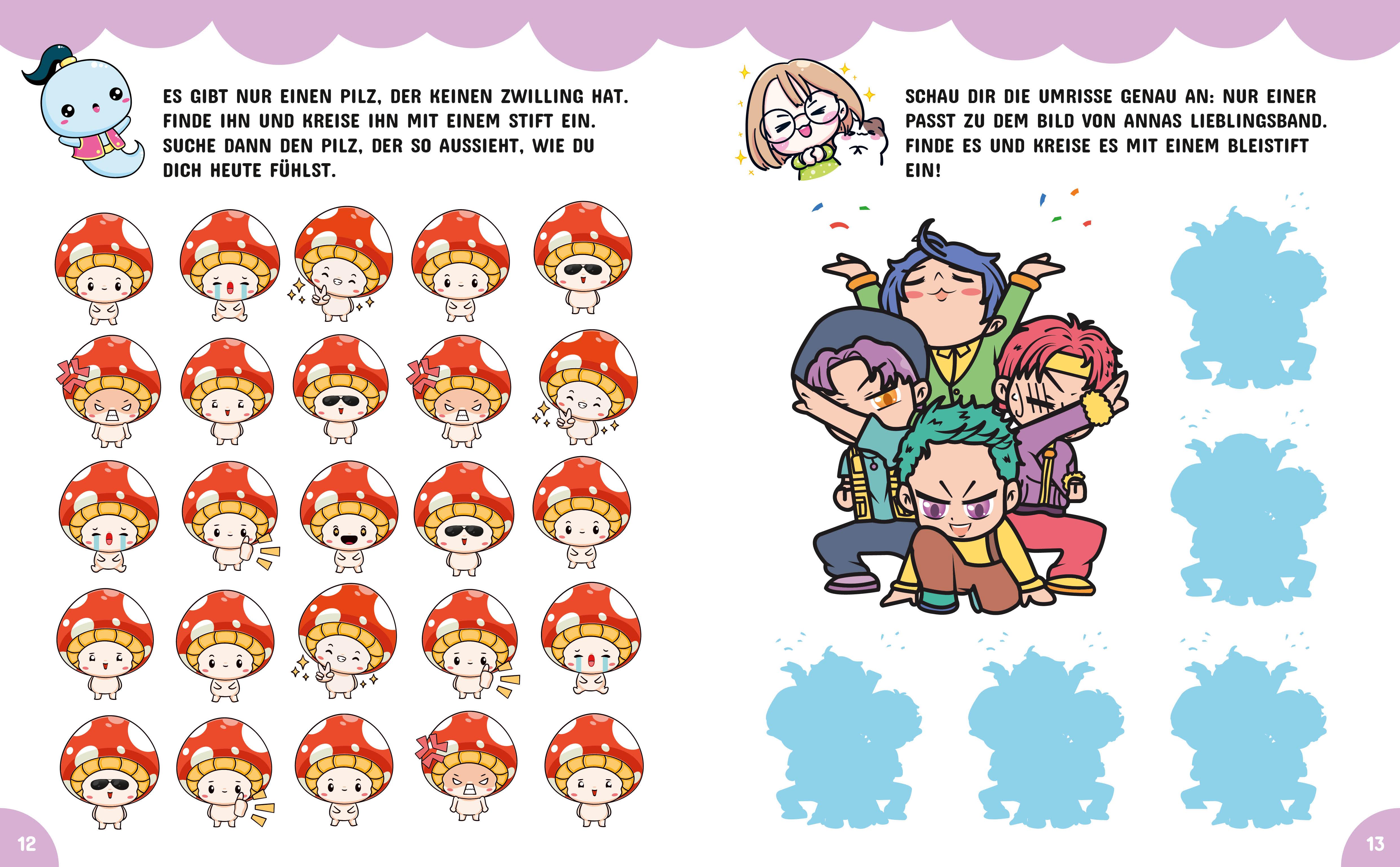 Beispielinhalt (Bild) CHIBI. Das niedlichste Manga Aktivitätsbuch