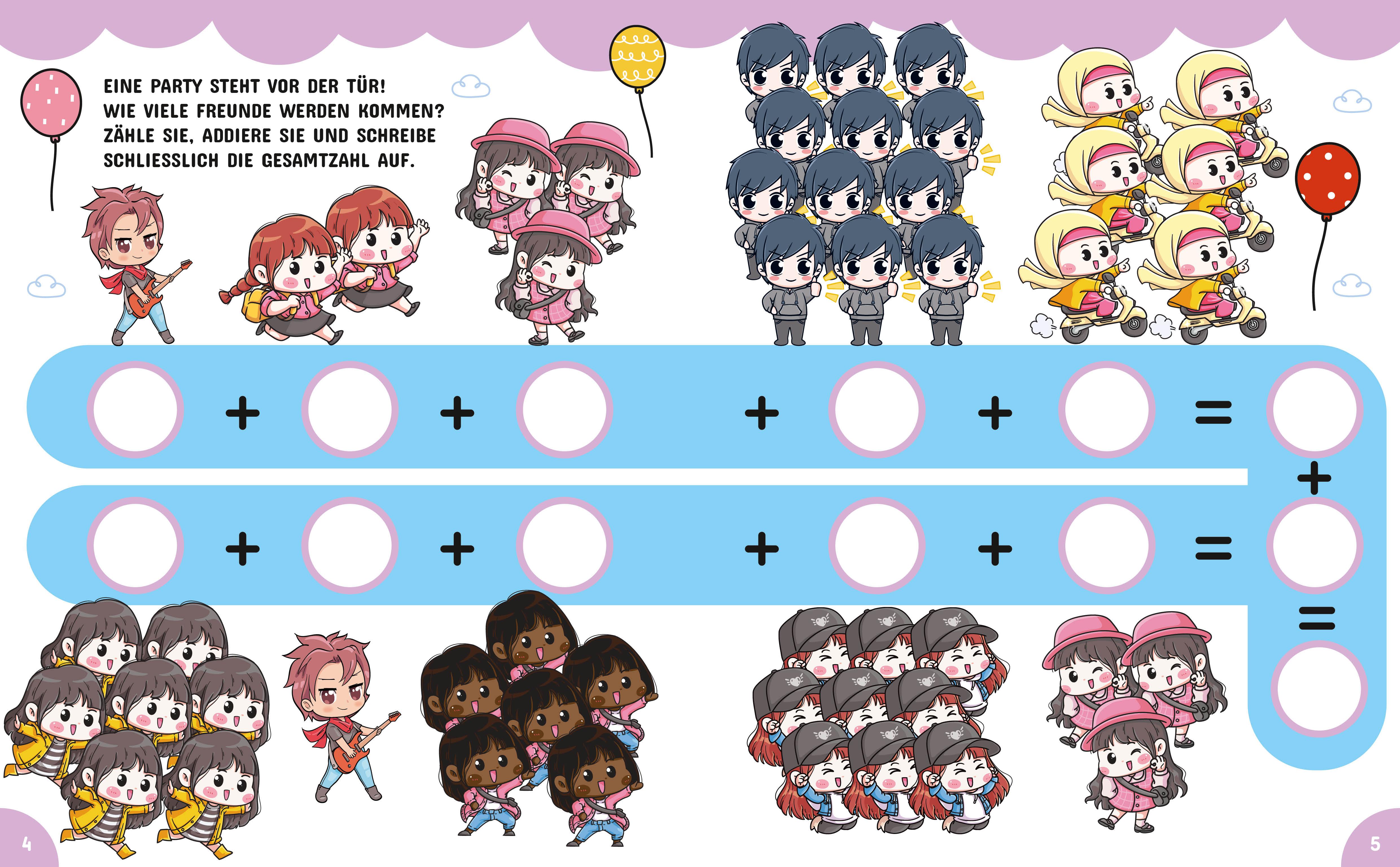 Beispielinhalt (Bild) CHIBI. Das niedlichste Manga Aktivitätsbuch
