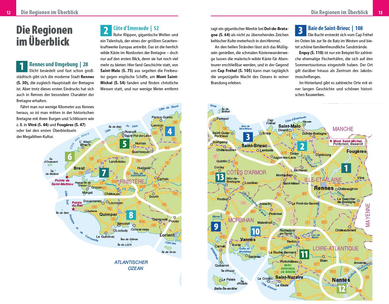 Beispielinhalt (Bild) Reise Know-How Reiseführer Bretagne