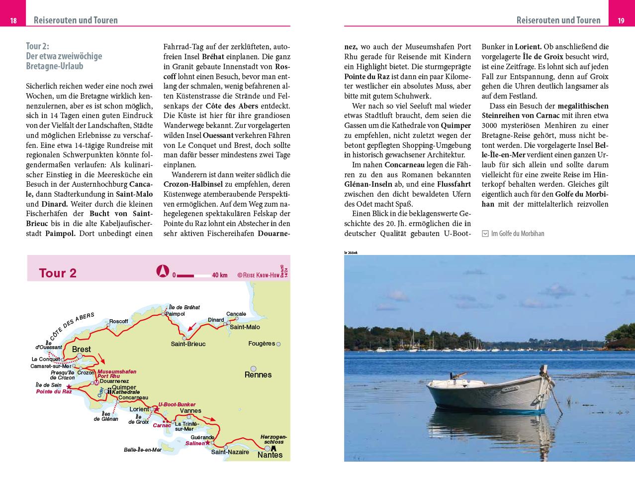 Beispielinhalt (Bild) Reise Know-How Reiseführer Bretagne