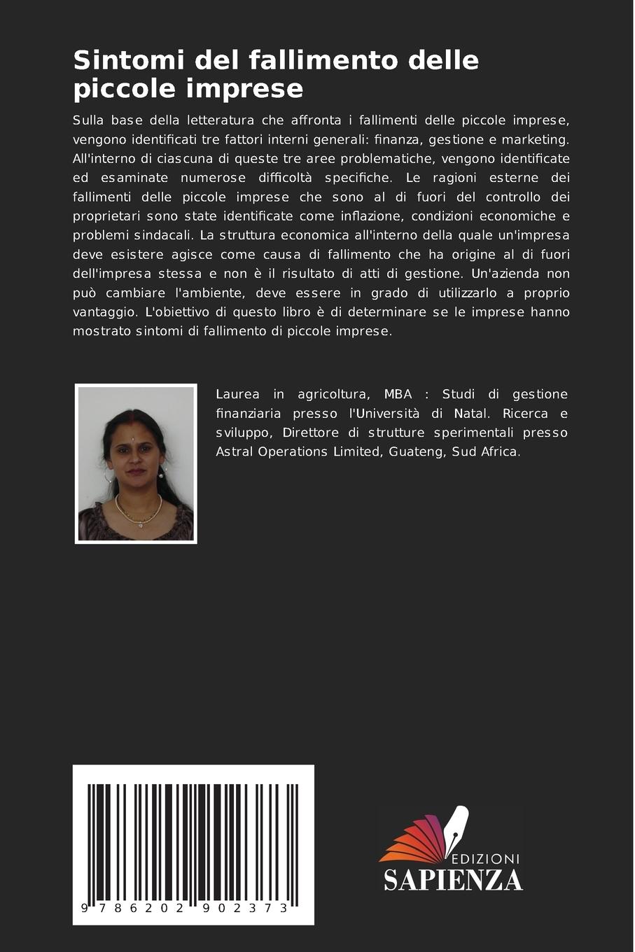 Rückseitencover Sintomi del fallimento delle piccole imprese