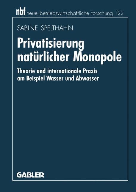 Vorderes Coverbild Privatisierung natürlicher Monopole