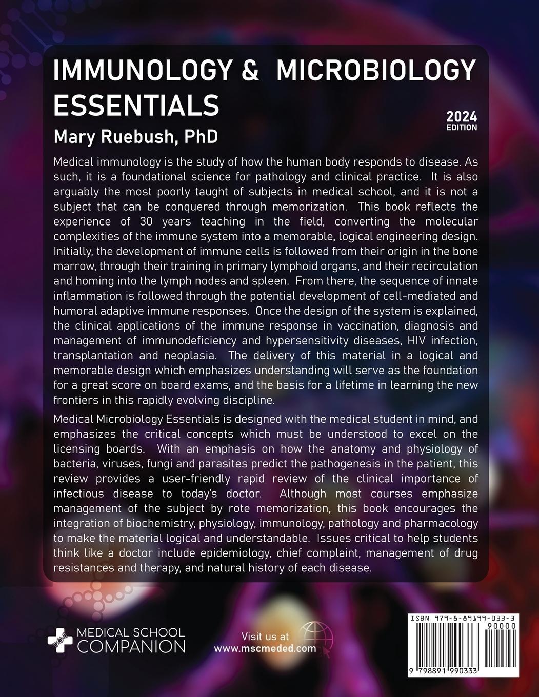 Rückseitencover IMMUNOLOGY & MICROBIOLOGY ESSENTIALS