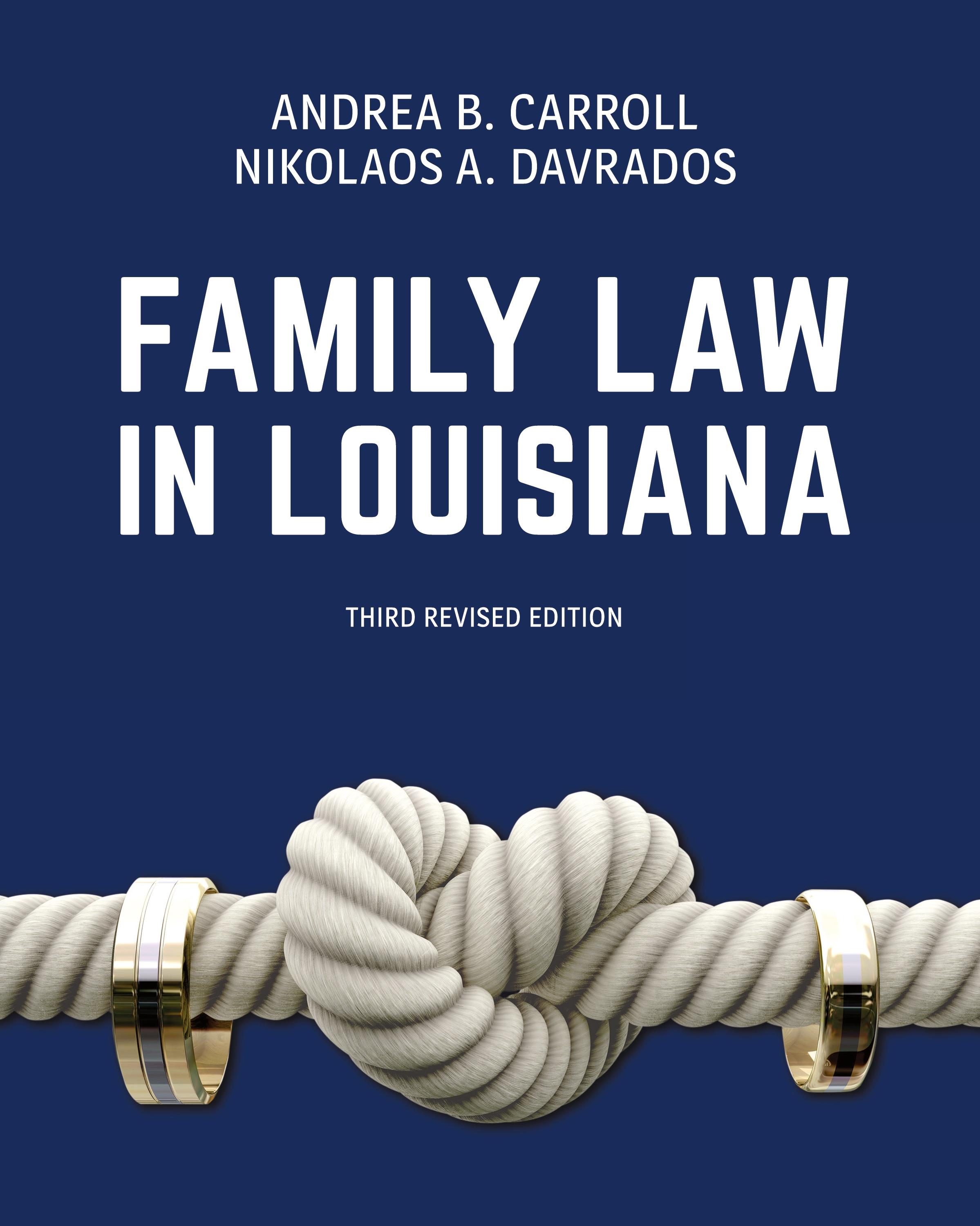 Vorderes Coverbild Family Law in Louisiana, Third Revised Edition