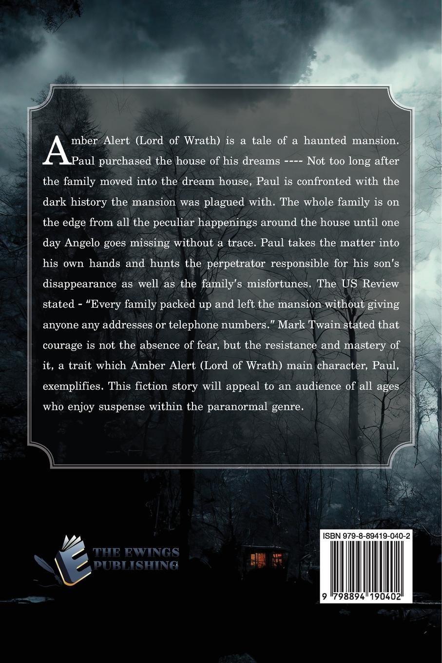 Rückseitencover Amber Alert (The Lord of Wrath)