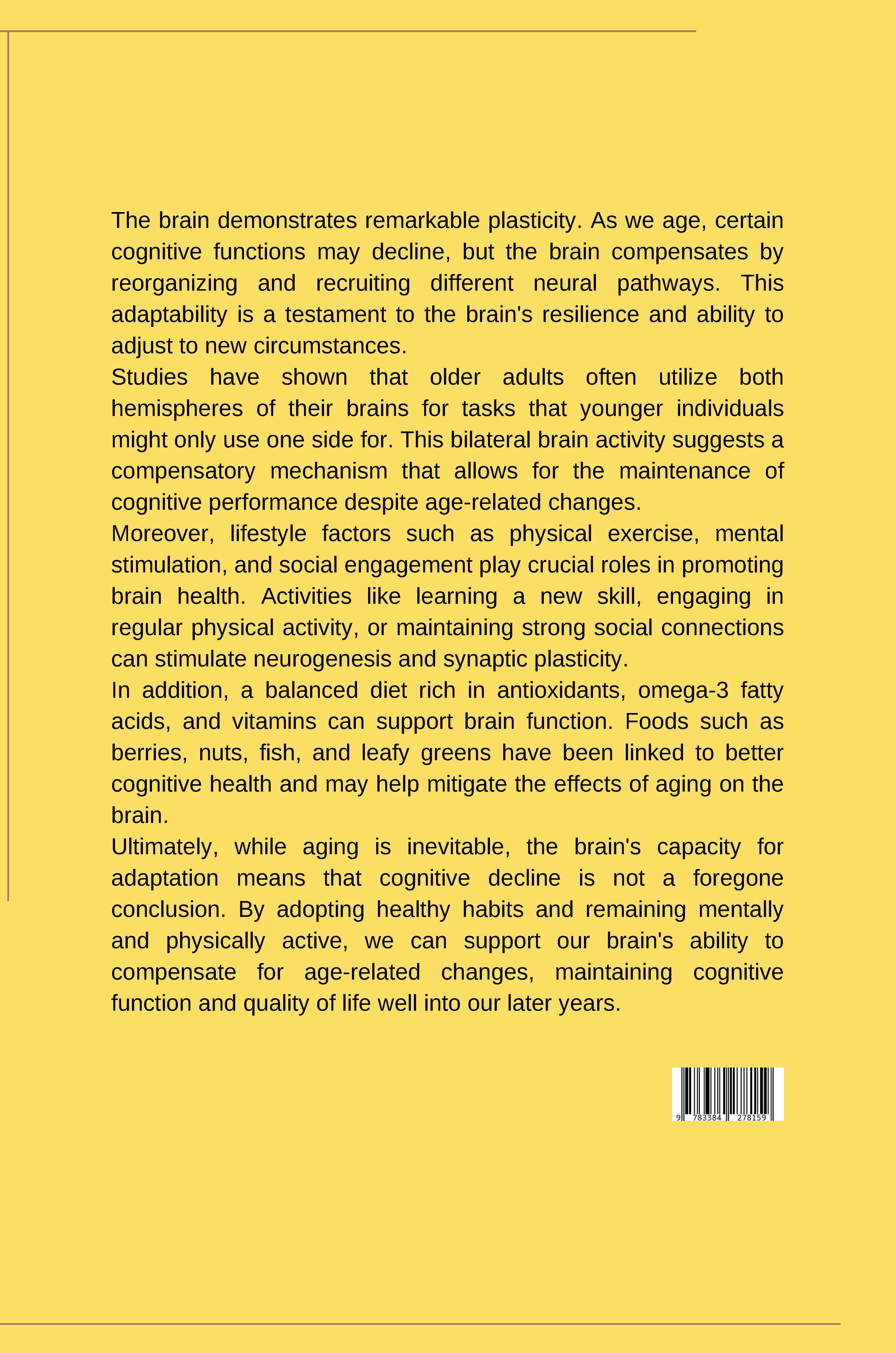 Rückseitencover From Efficiency to Compensation: How the Brain Adapts to Aging