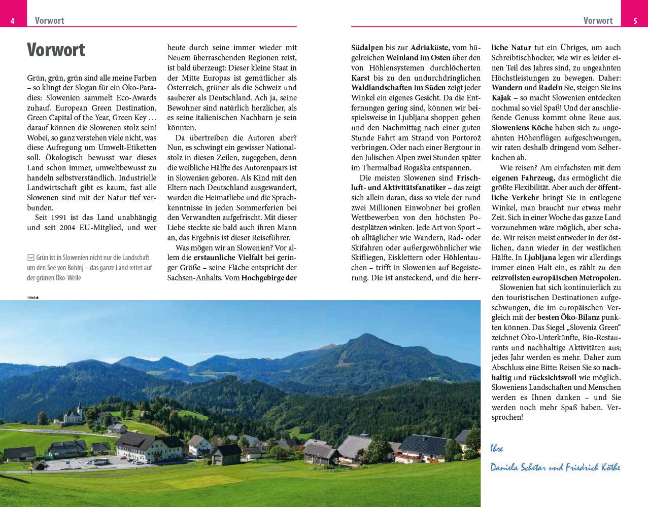 Beispielinhalt (Bild) Reise Know-How Reiseführer Slowenien mit Triest