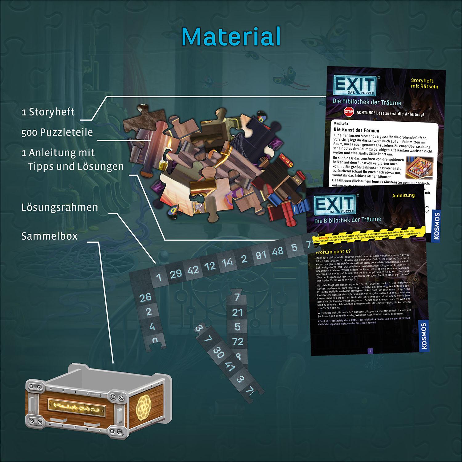 Beispielinhalt (Bild) EXIT® - Das Puzzle: Die Bibliothek der Träume