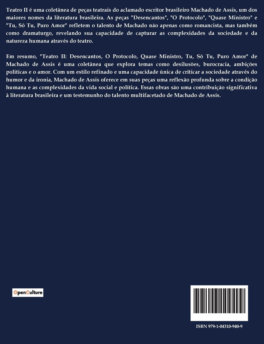 Rückseitencover Teatro II