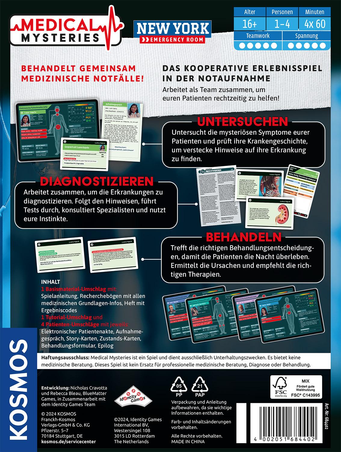 Rückseitencover Medical Mysteries - New York Emergency Room