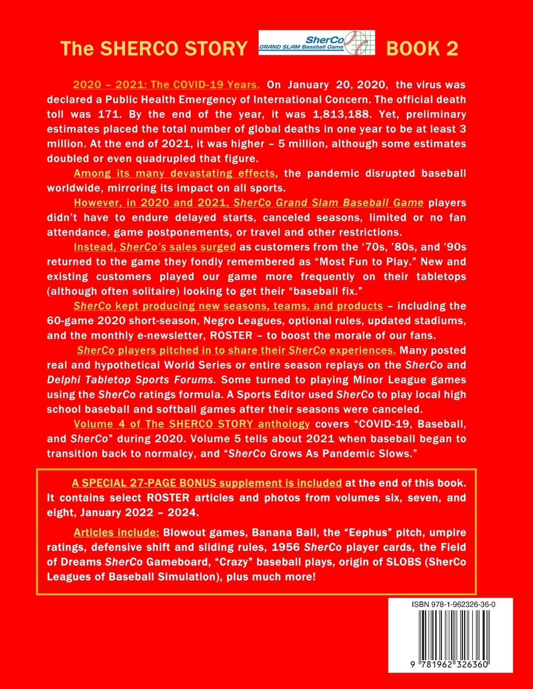 Rückseitencover The SHERCO Grand Slam Baseball STORY, Bk. 2
