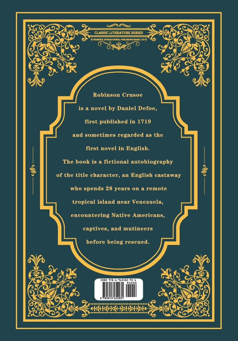 Rückseitencover Robinson Crusoe