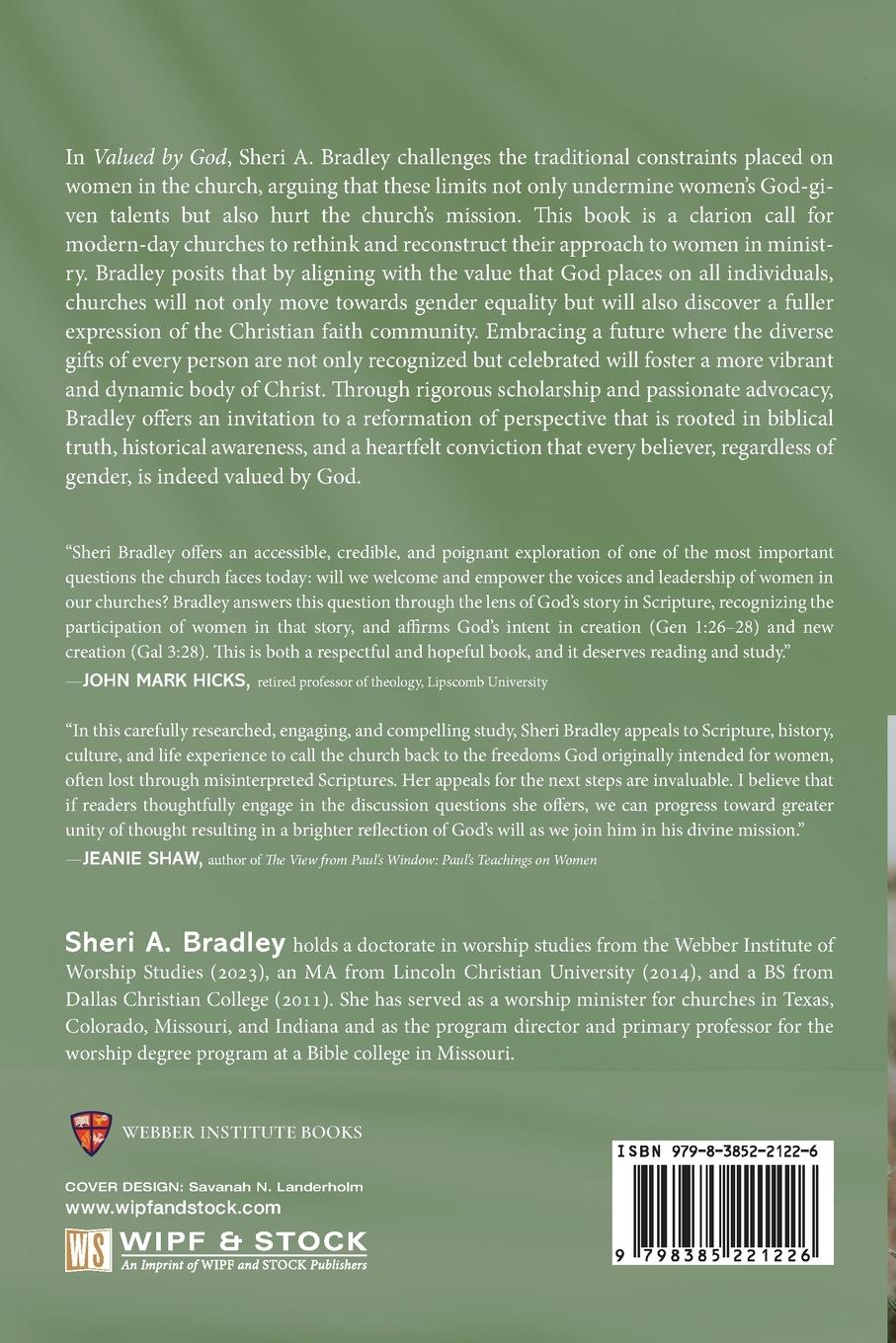 Rückseitencover Valued by God