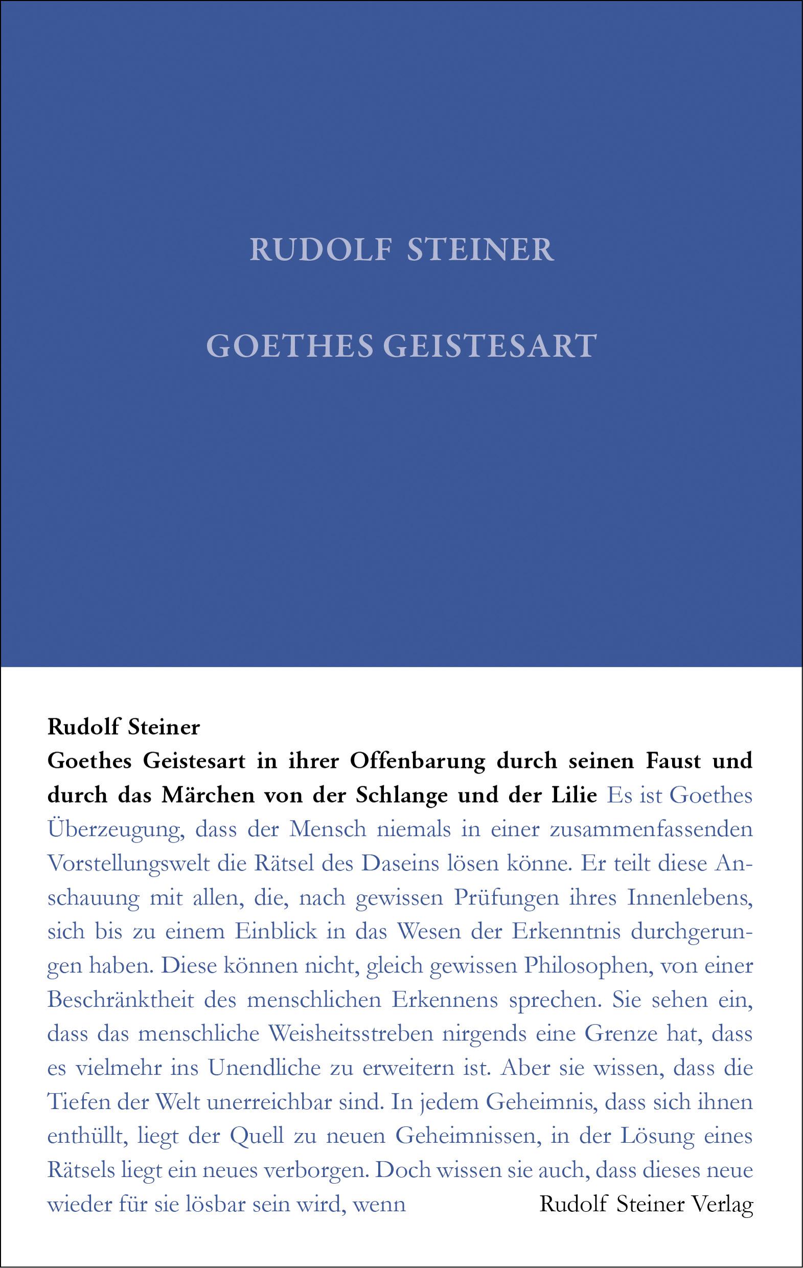 Vorderes Coverbild Goethes Geistesart