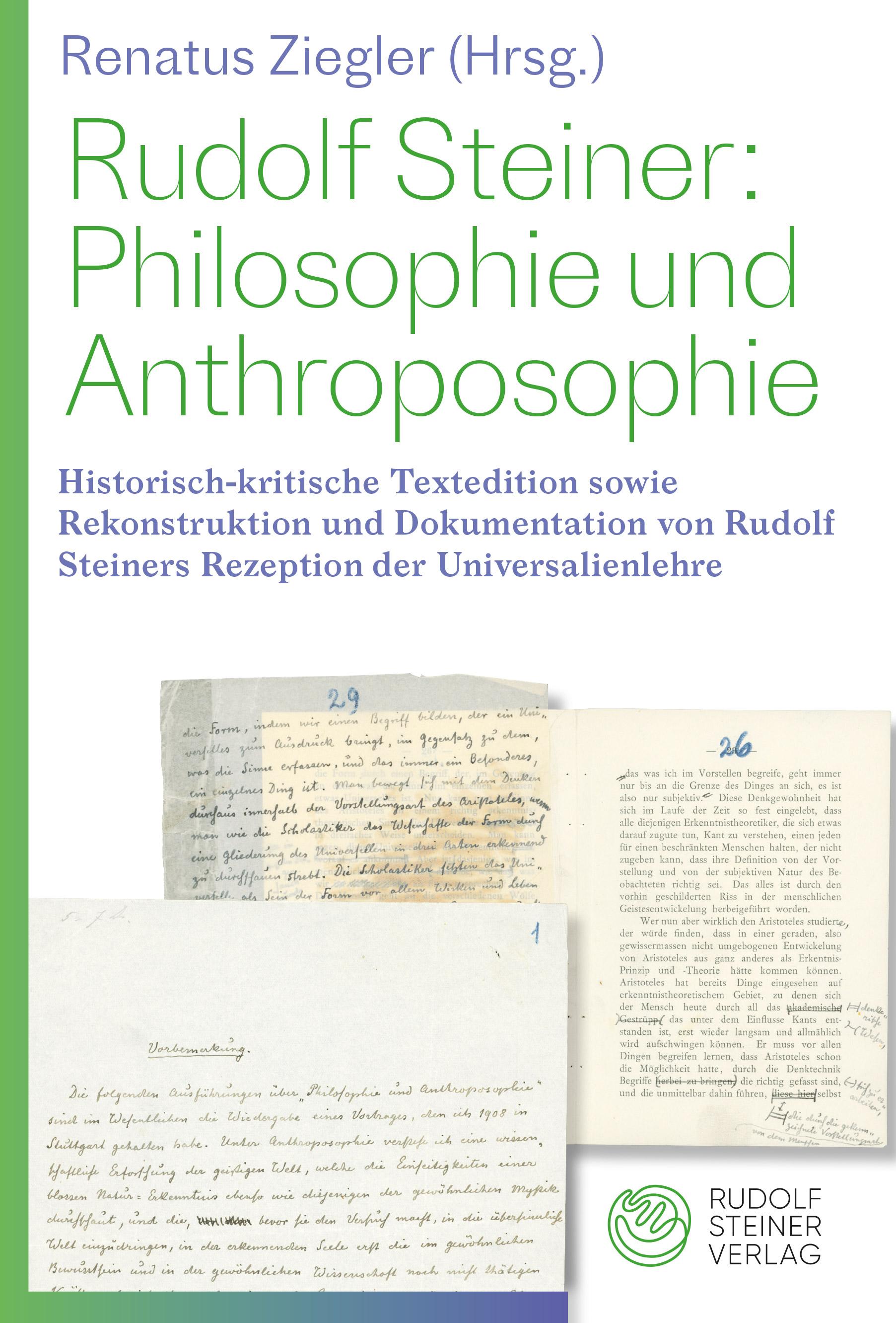 Vorderes Coverbild Philosophie und Anthroposophie