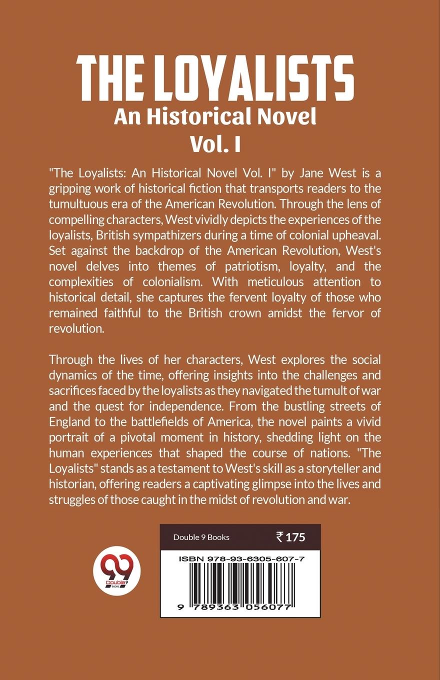 Rückseitencover The loyalists An Historical Novel Vol. I