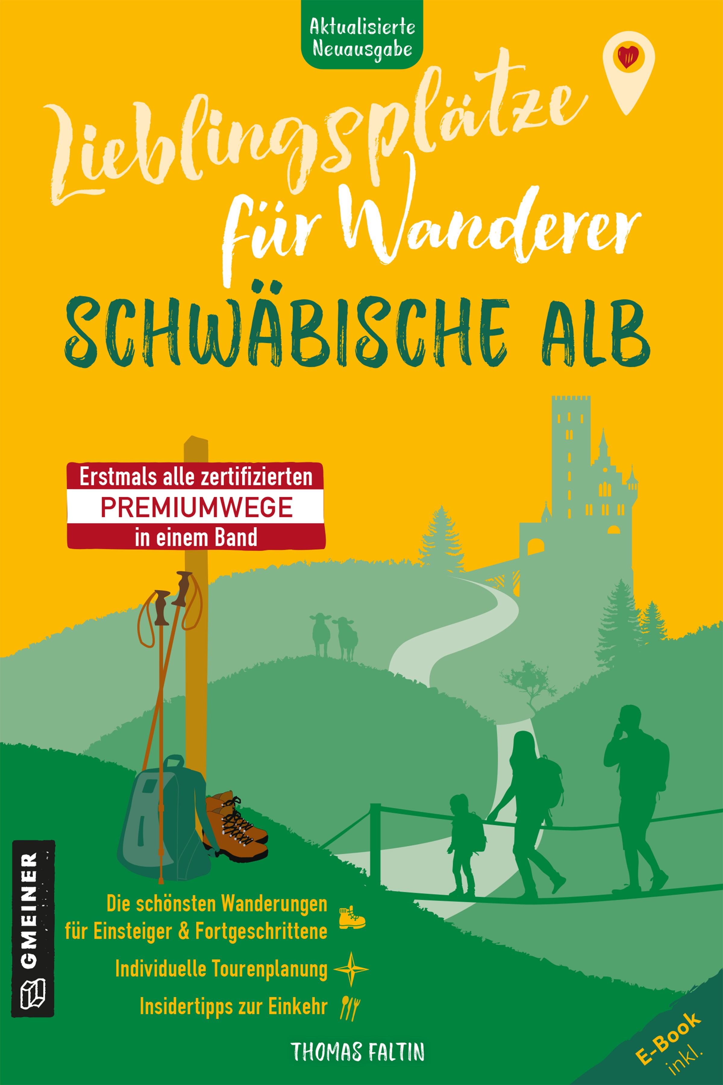 Vorderes Coverbild Lieblingsplätze für Wanderer - Schwäbische Alb