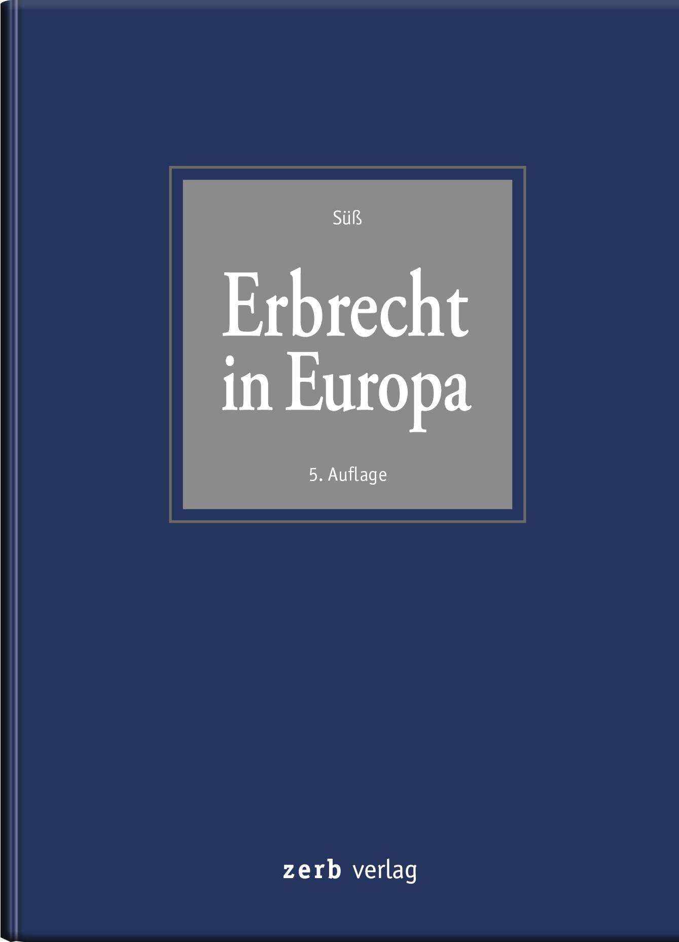 Vorderes Coverbild Erbrecht in Europa