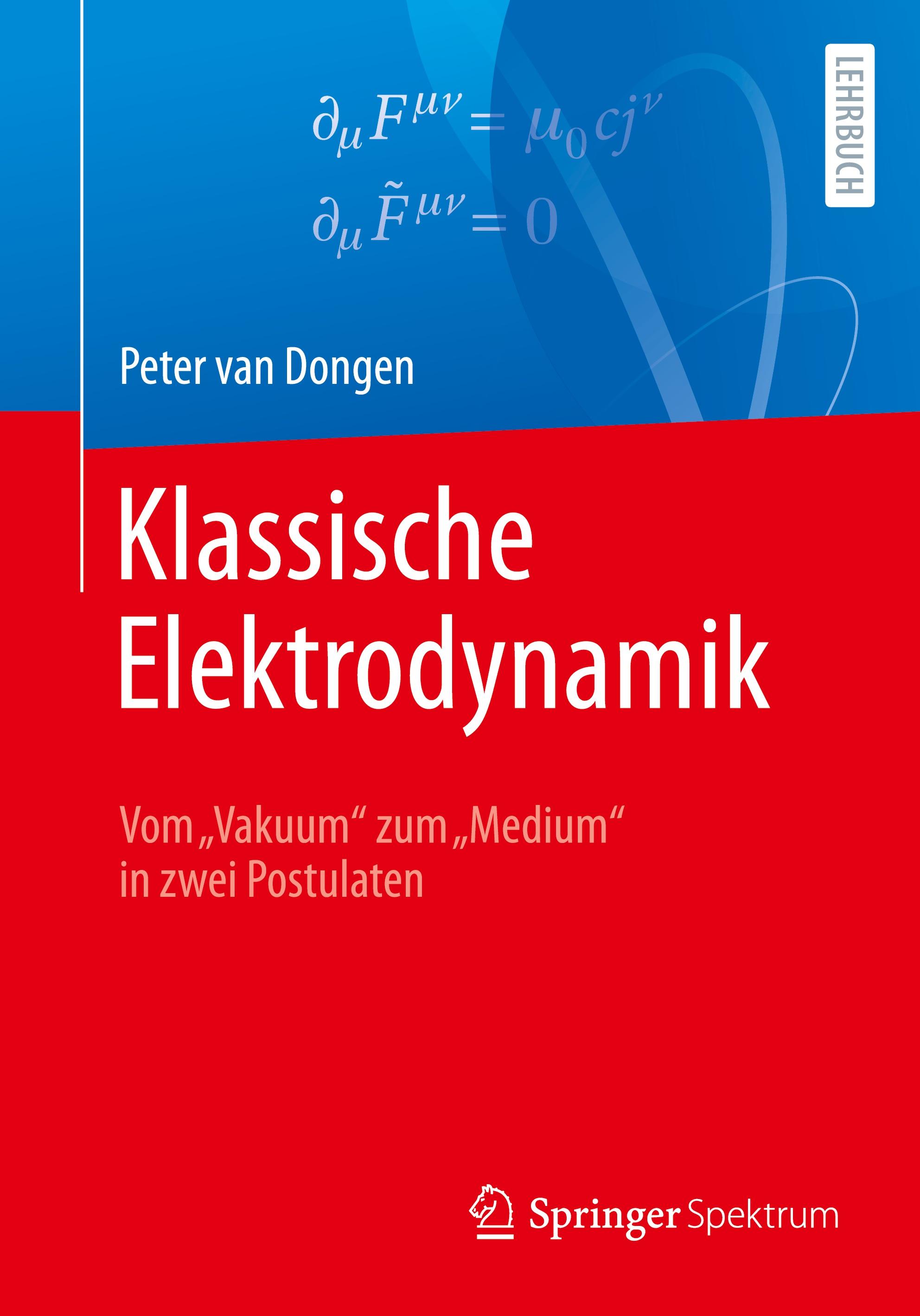 Vorderes Coverbild Klassische Elektrodynamik