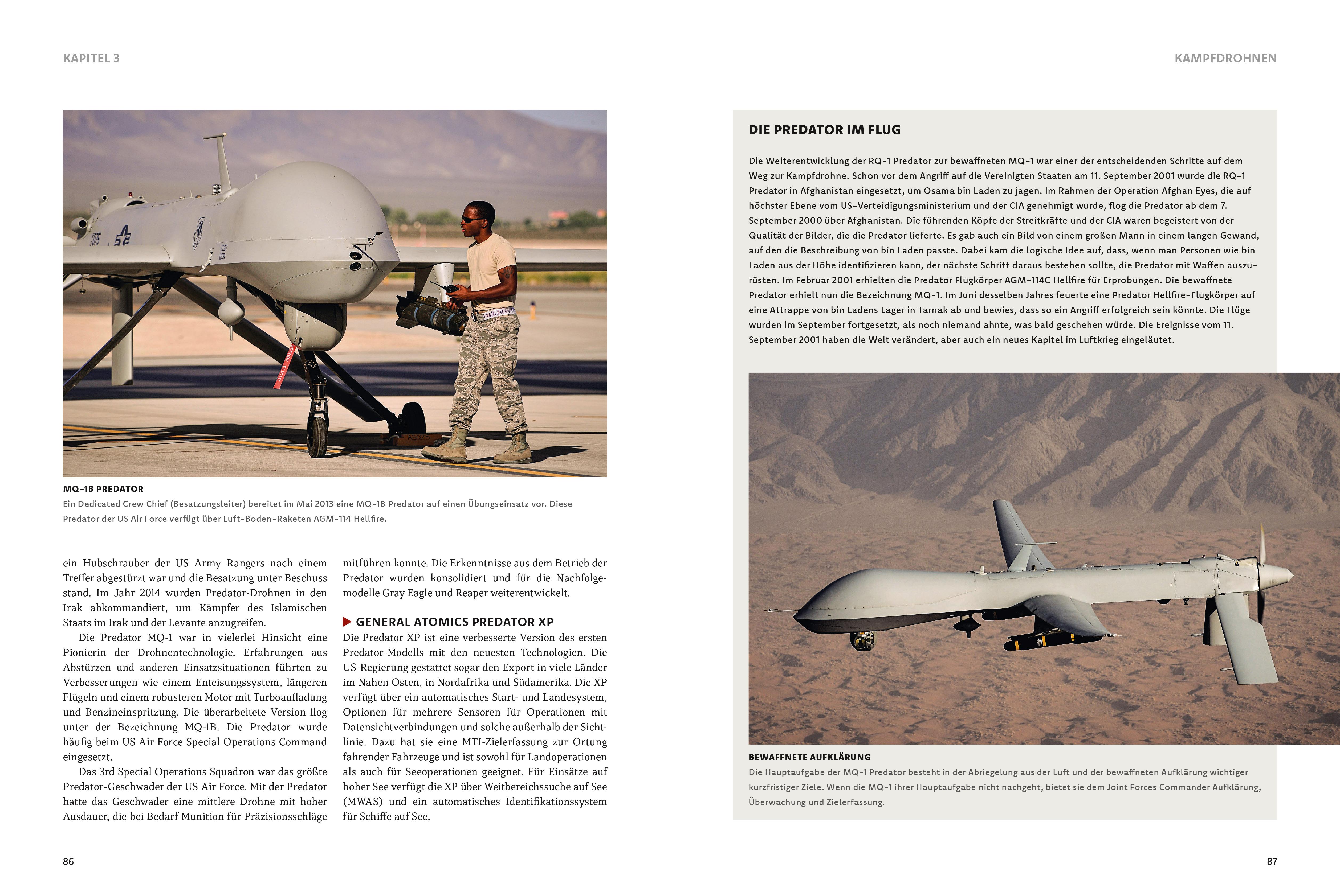 Beispielinhalt (Bild) Militärdrohnen