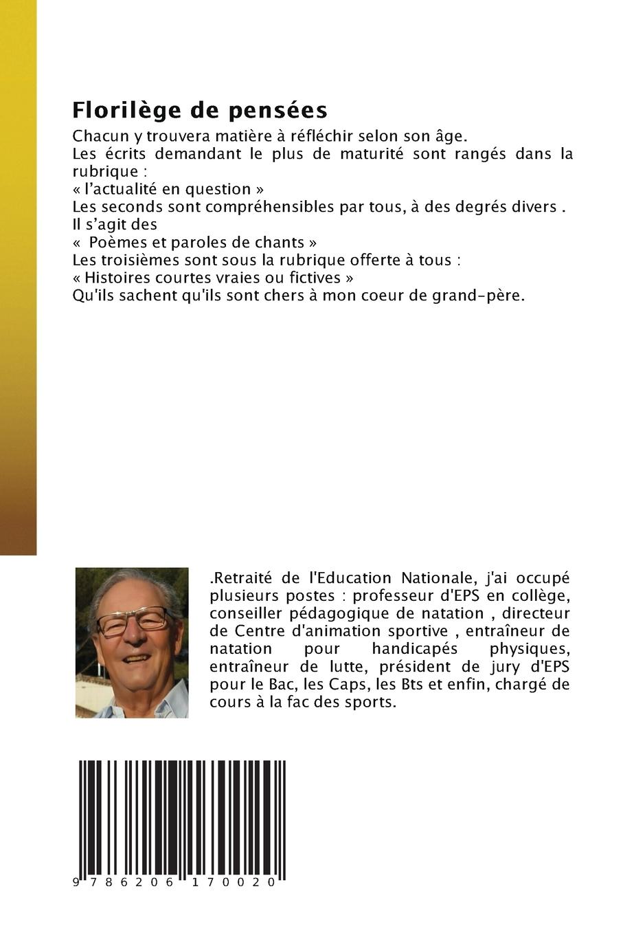 Rückseitencover Florilège de pensées