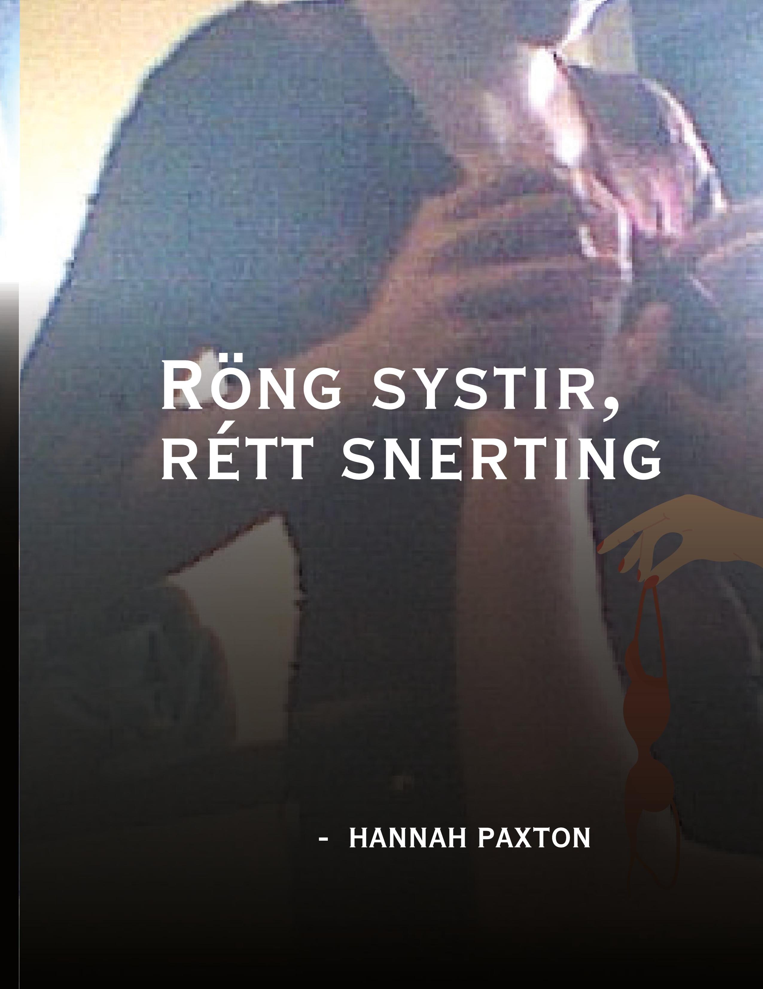 Vorderes Coverbild Röng systir, rétt snerting