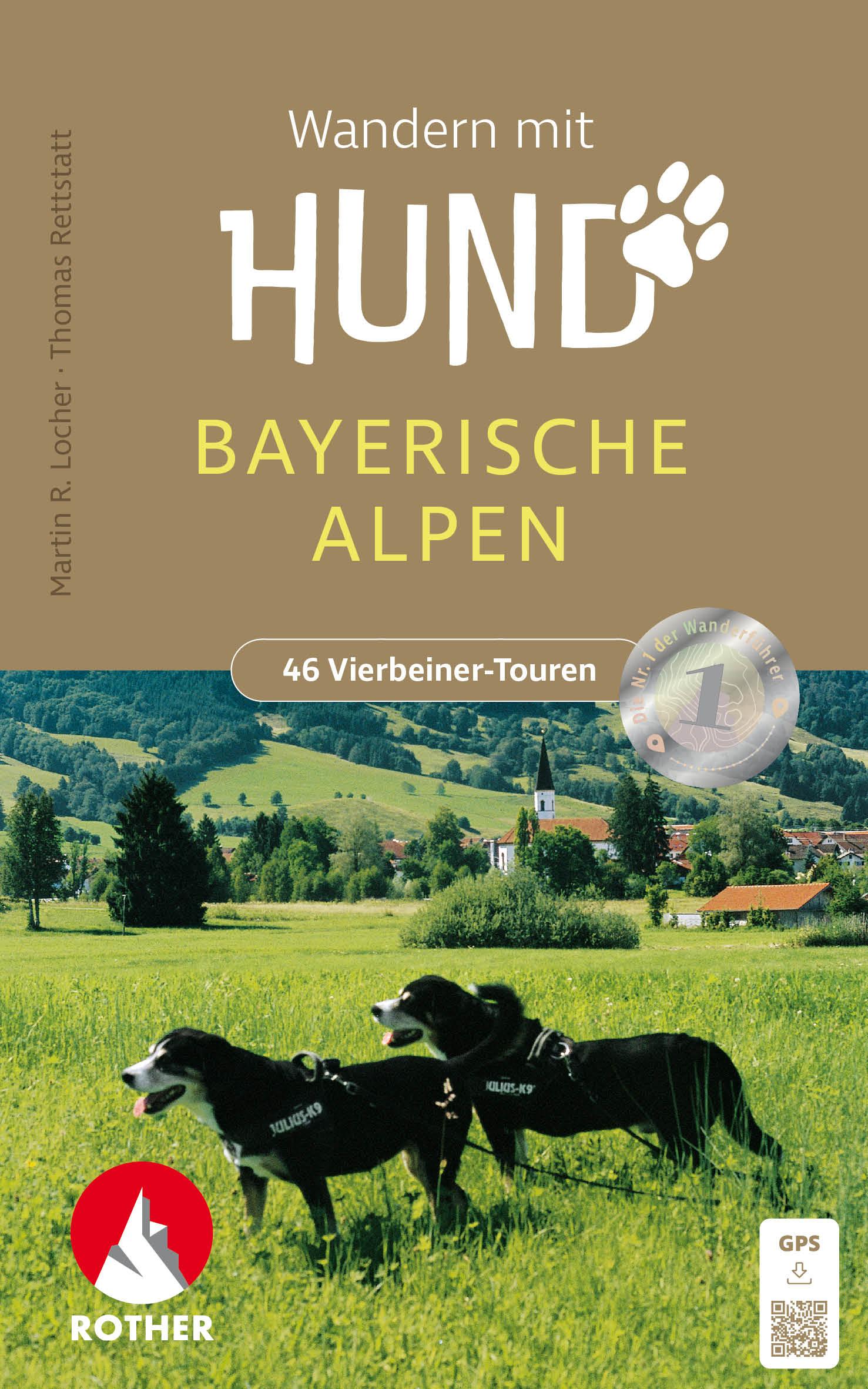 Vorderes Coverbild Wandern mit Hund Bayerische Alpen