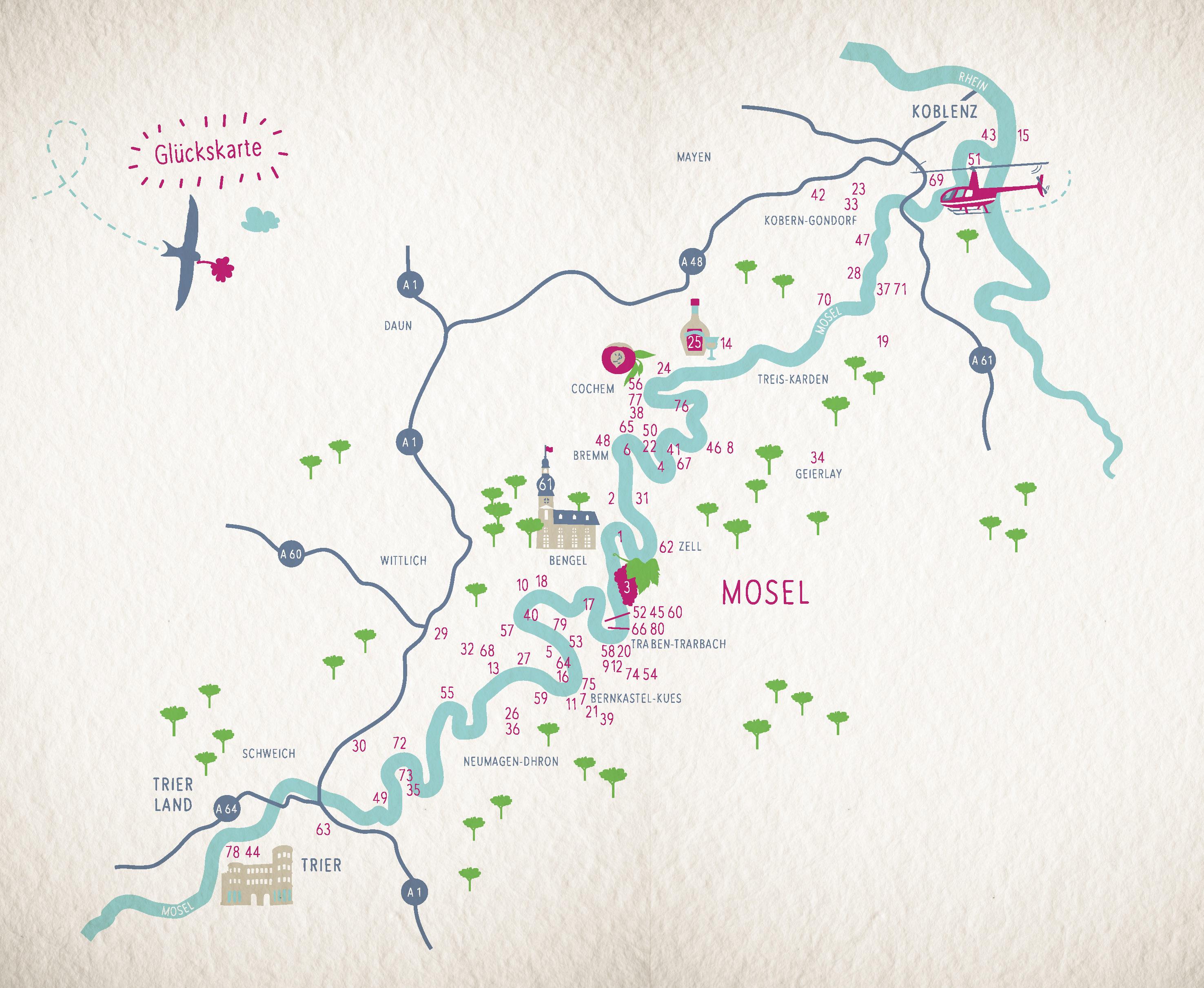 Beispielinhalt (Bild) Glücksorte an der Mosel