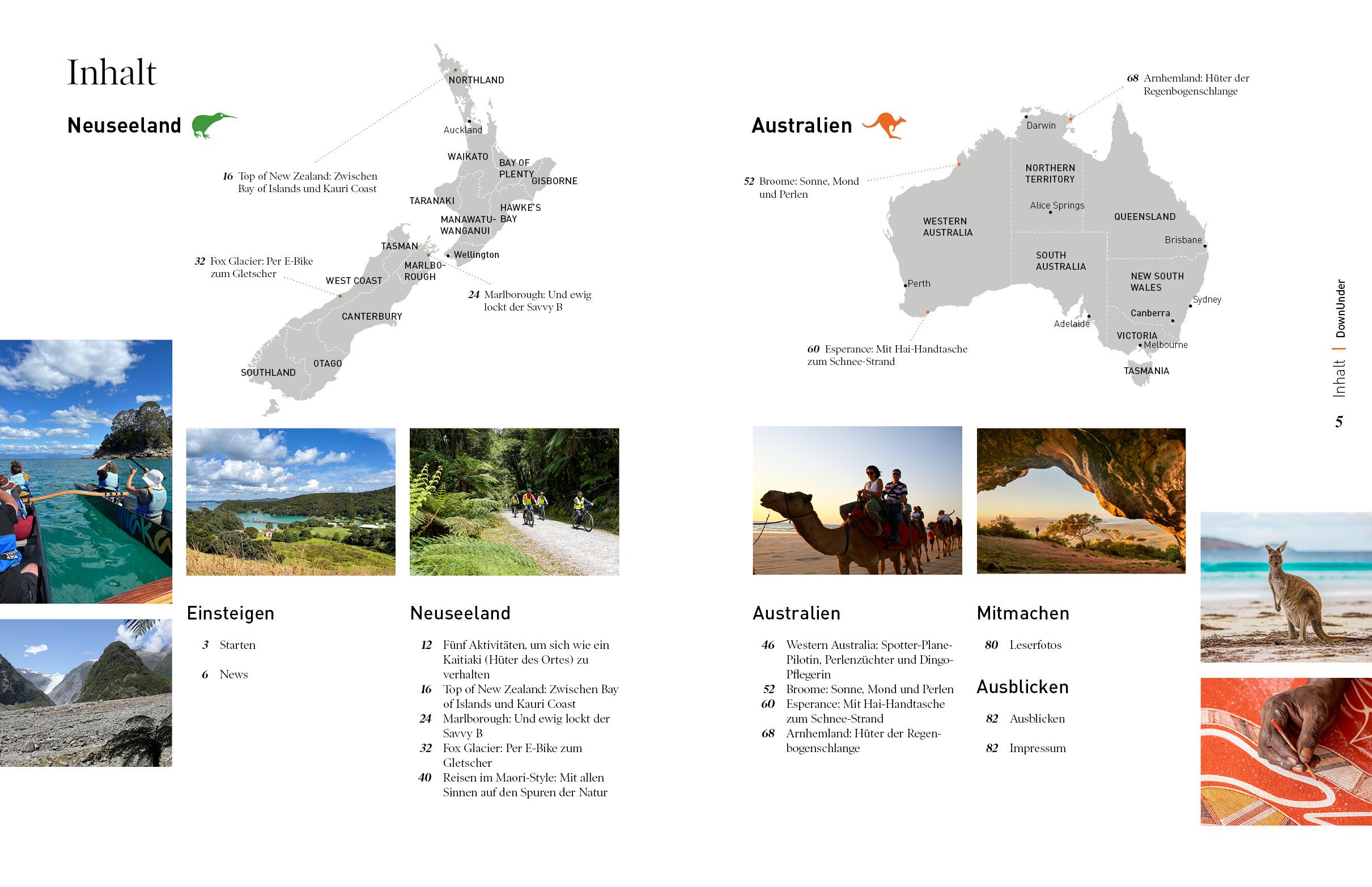 Beispielinhalt (Bild) 360° DownUnder - Ausgabe 1/2024