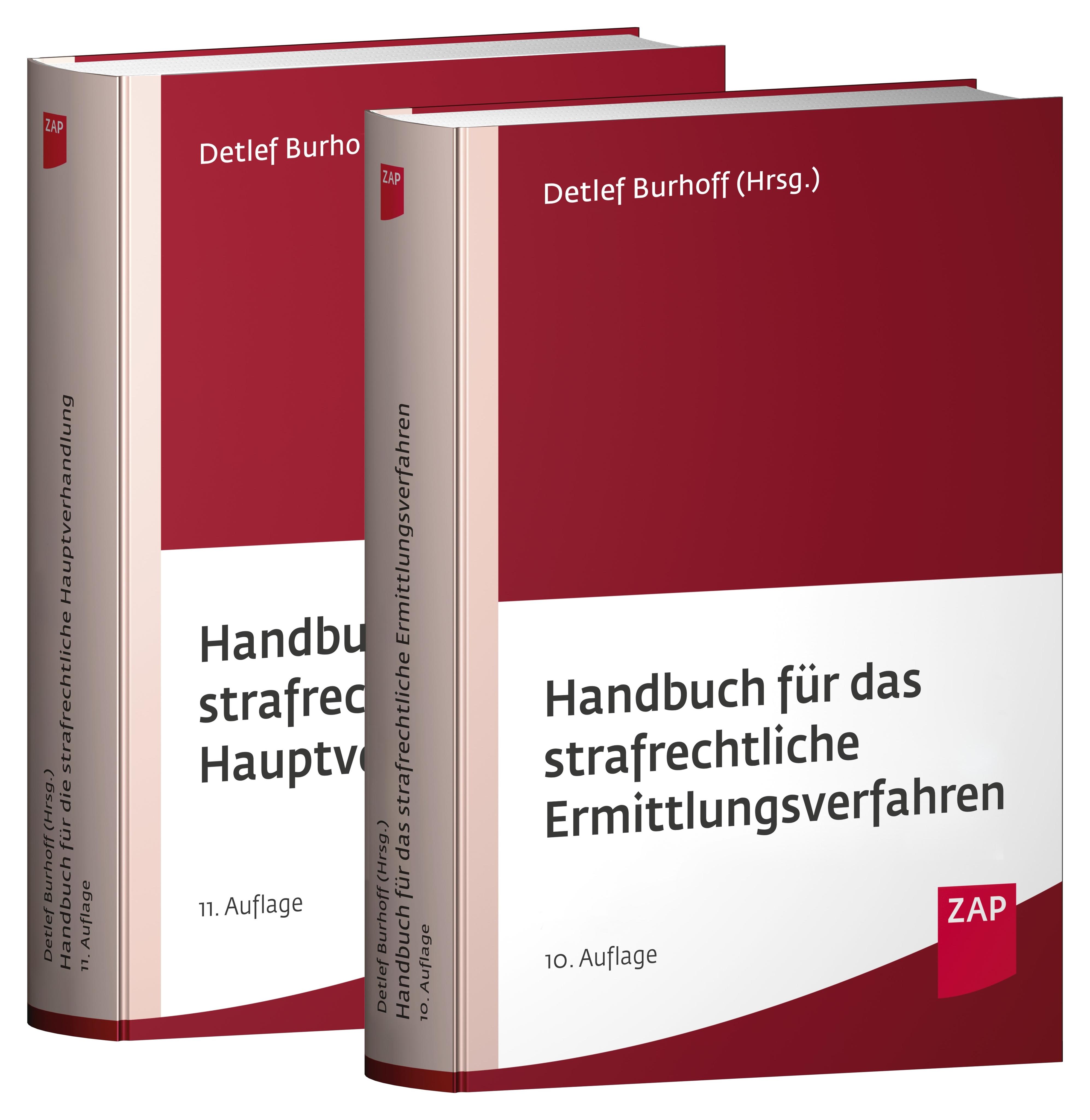 Vorderes Coverbild Paket Handbuch für das strafrechtliche Ermittlungsverfahren und Handbuch für die strafrechtliche Hauptverhandlung
