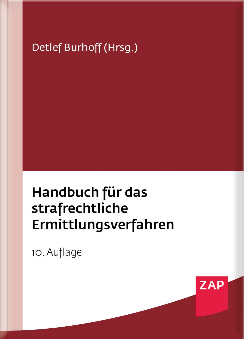 Vorderes Coverbild Handbuch für das strafrechtliche Ermittlungsverfahren