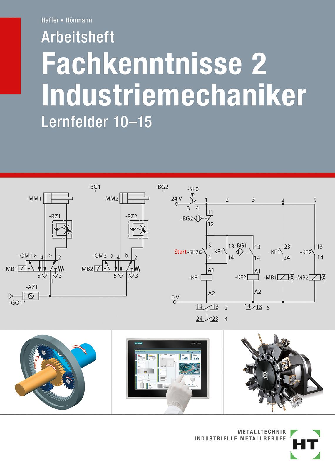 Vorderes Coverbild Arbeitsheft Fachkenntnisse 2 Industriemechaniker