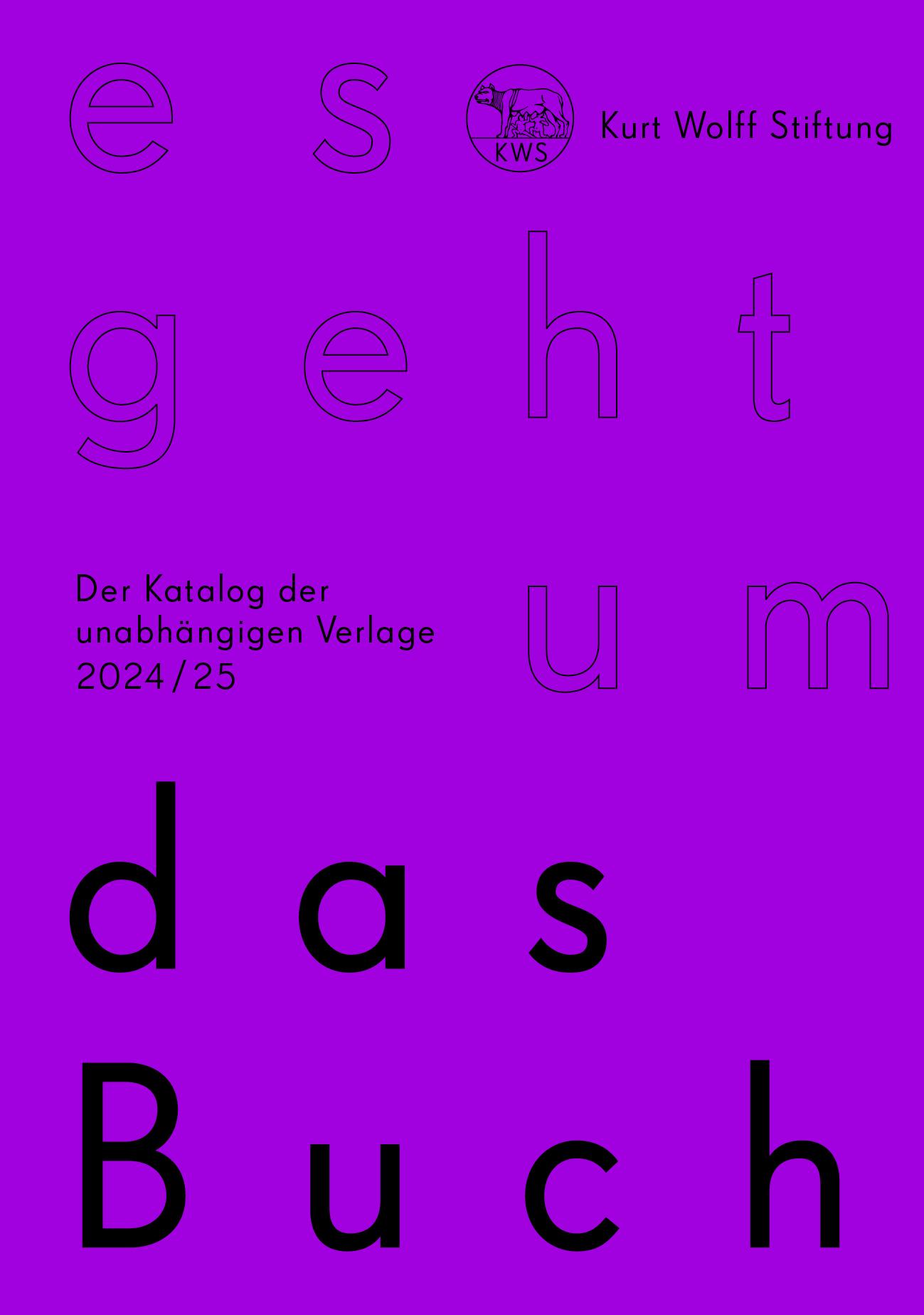Vorderes Coverbild Kurt Wolff Stiftung: es geht um das Buch - 19. Jahrgang
