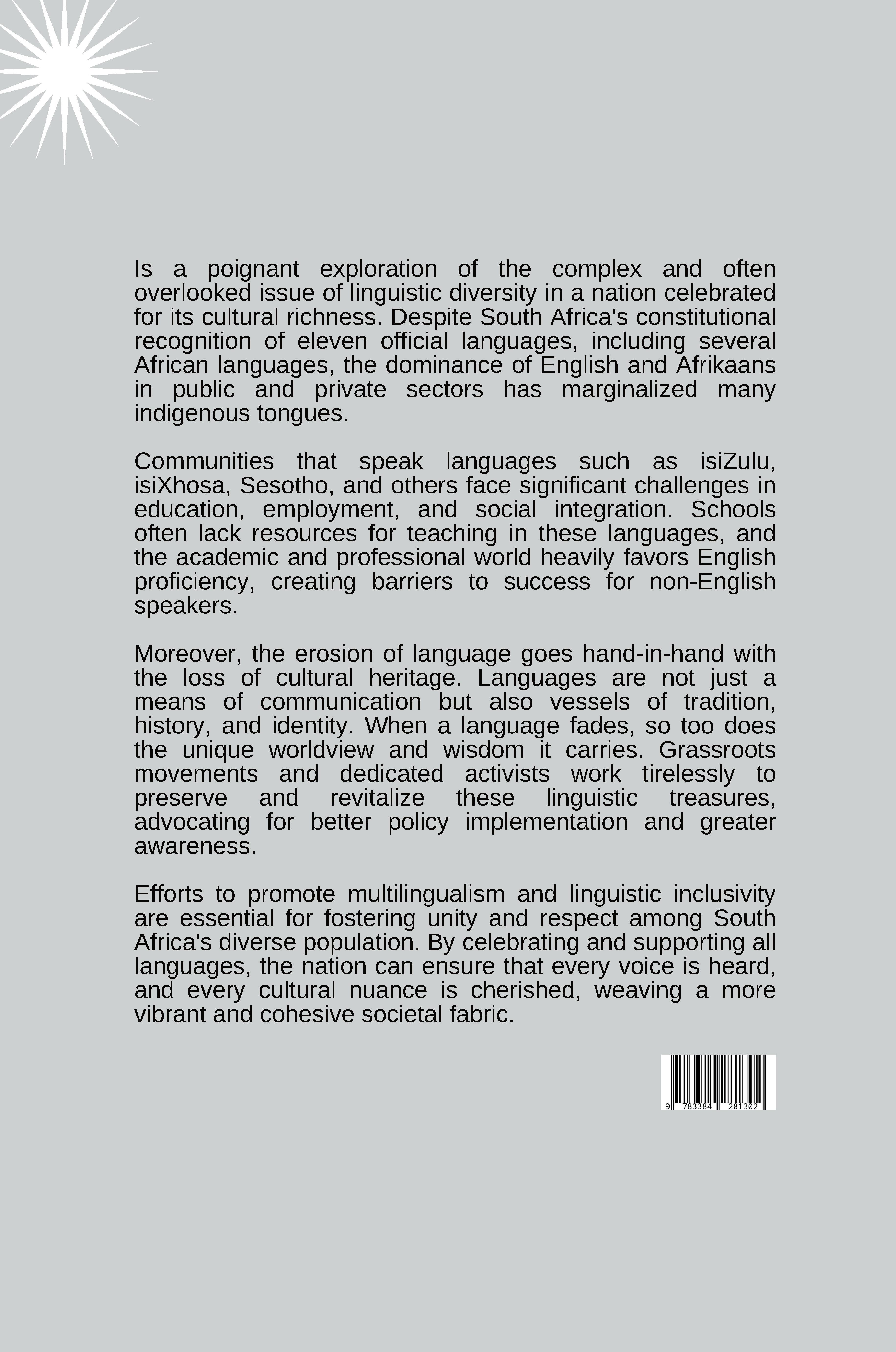 Rückseitencover Unspoken Voices: The Plight of African Languages in Multilingual South Africa