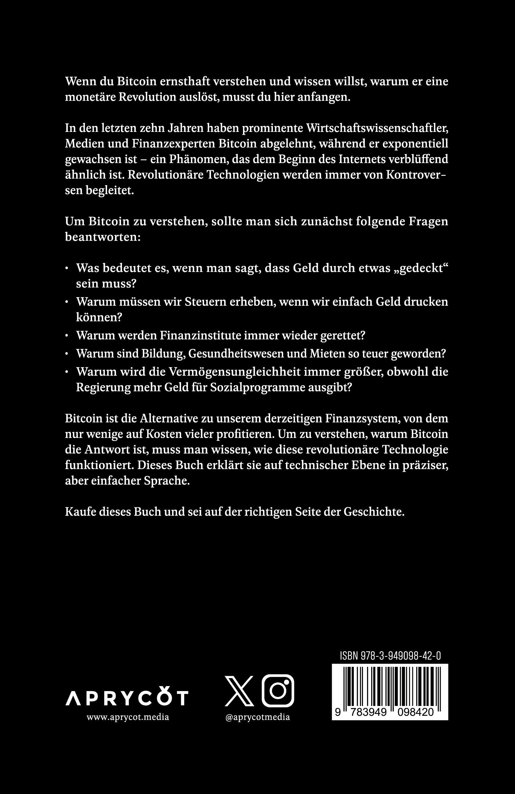 Rückseitencover Unveränderbares Geld