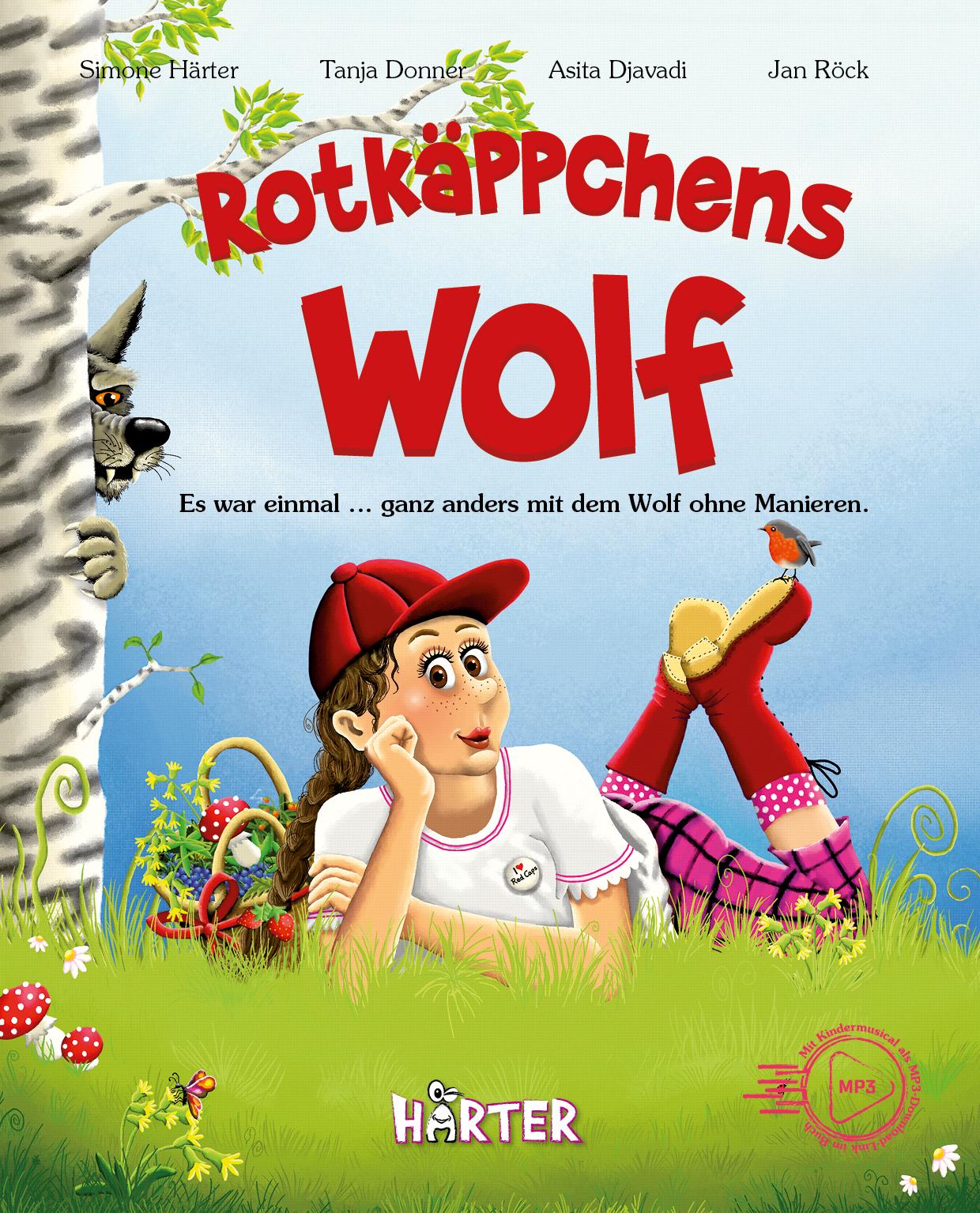 Vorderes Coverbild Rotkäppchens Wolf. Es war einmal ... ganz anders mit dem Wolf ohne Manieren