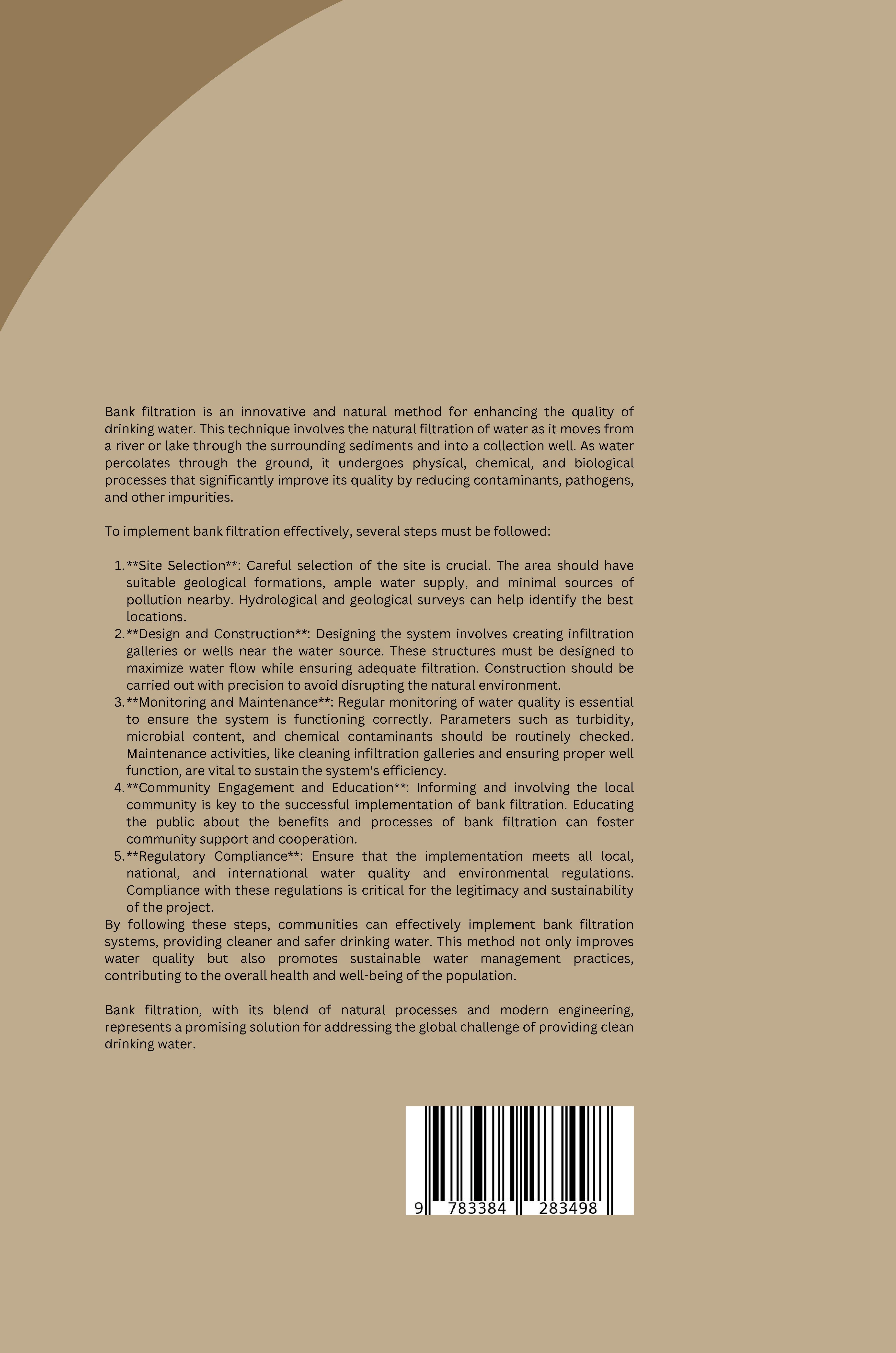 Rückseitencover Natural Water Purification: The Benefits and Challenges of Bank Filtration