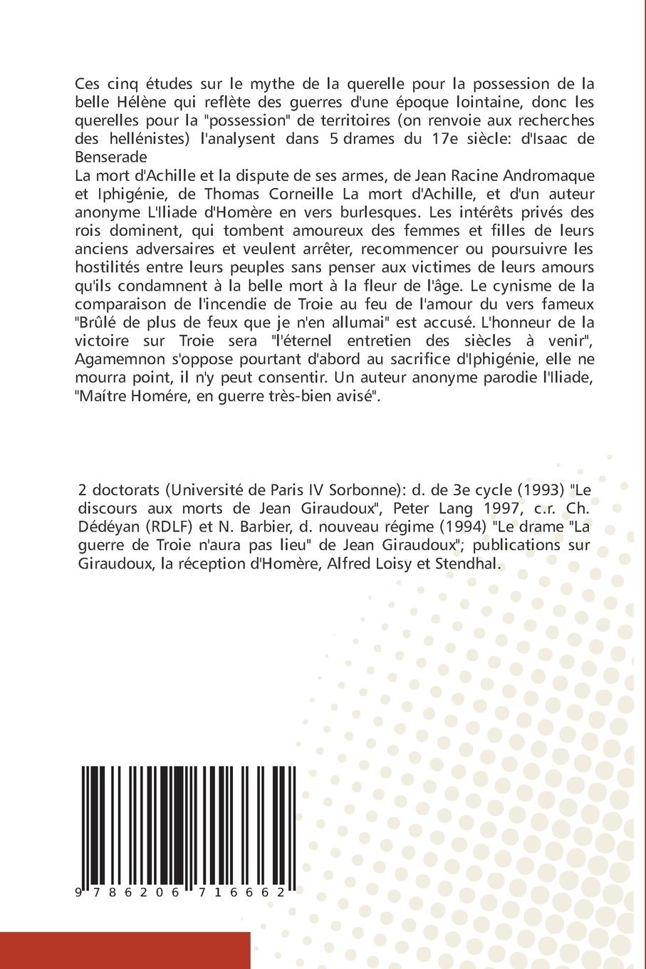 Rückseitencover Recherches sur les mythes troyens, Vol. II.