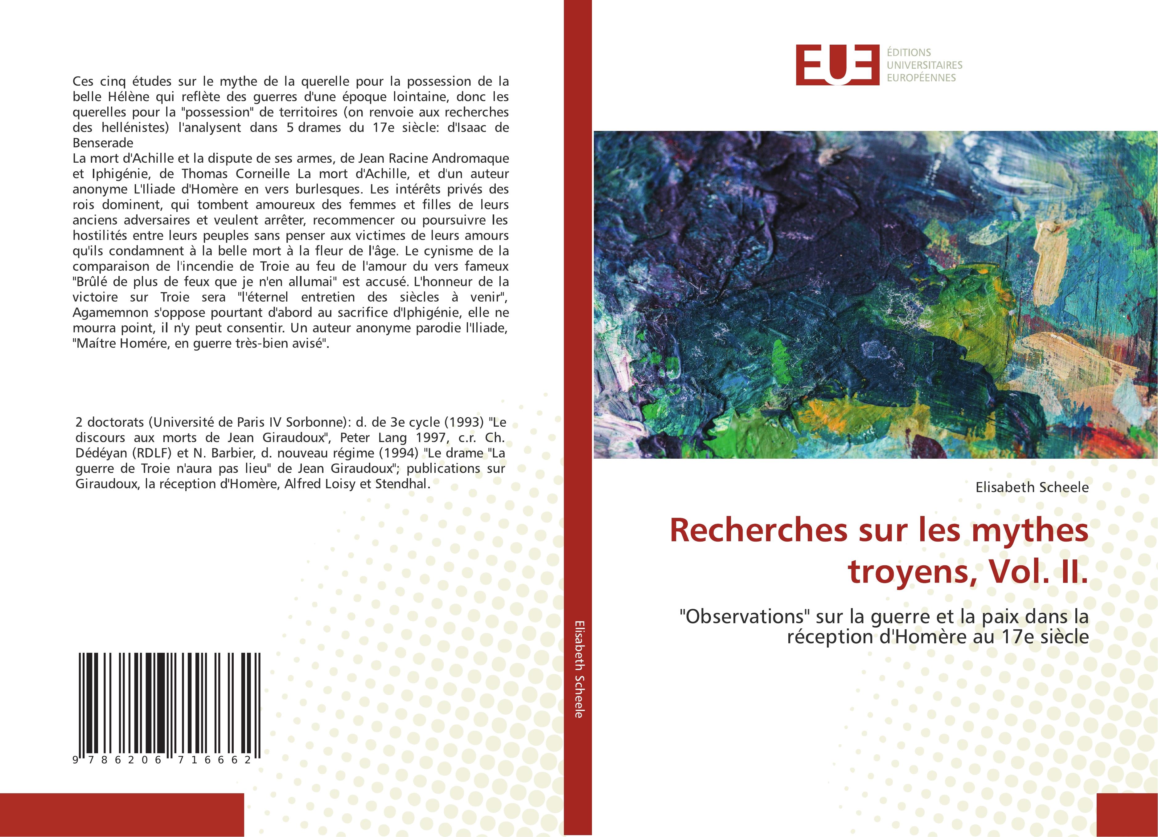 Vorderes Coverbild Recherches sur les mythes troyens, Vol. II.