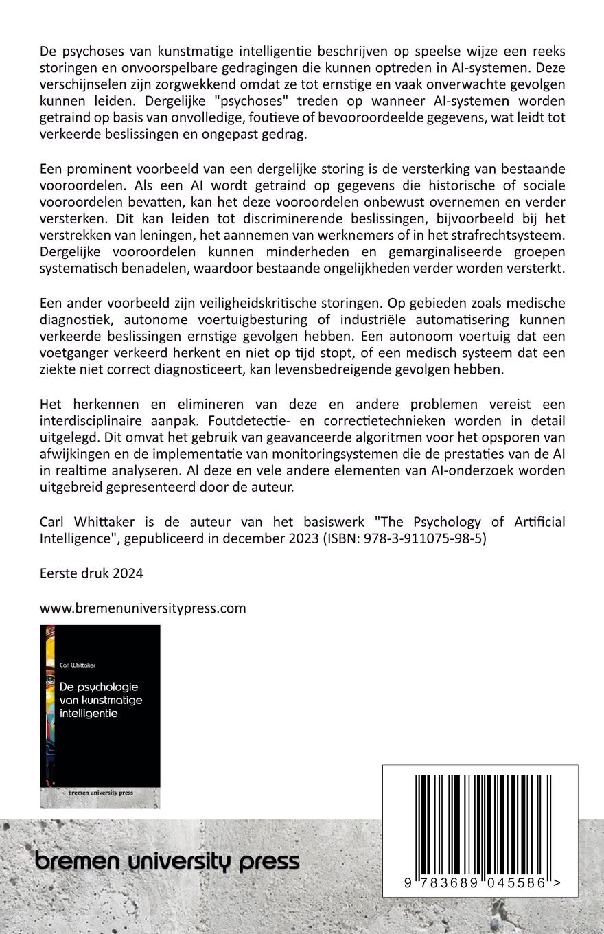 Rückseitencover De psychoses van kunstmatige intelligentie