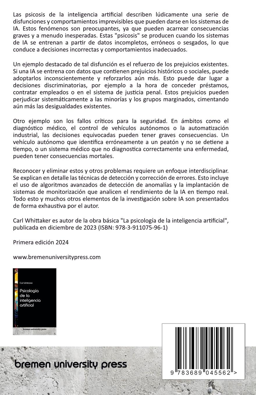 Rückseitencover Las psicosis de la inteligencia artificial