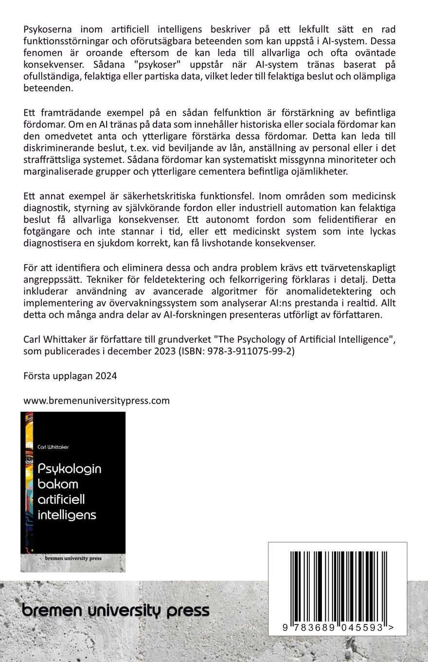 Rückseitencover Psykoser inom artificiell intelligens