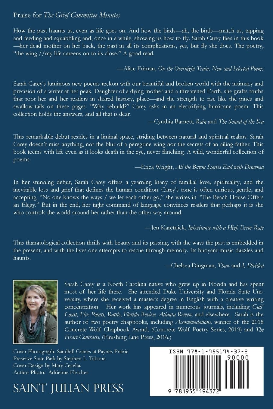 Rückseitencover The Grief Committee Minutes