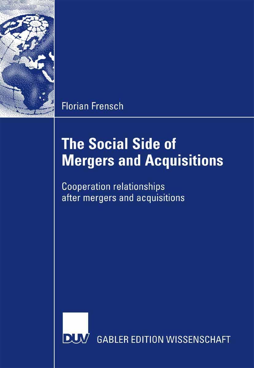 Vorderes Coverbild The Social Side of Mergers and Acquisitions