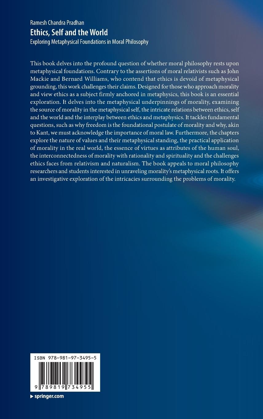 Rückseitencover Ethics, Self and the World