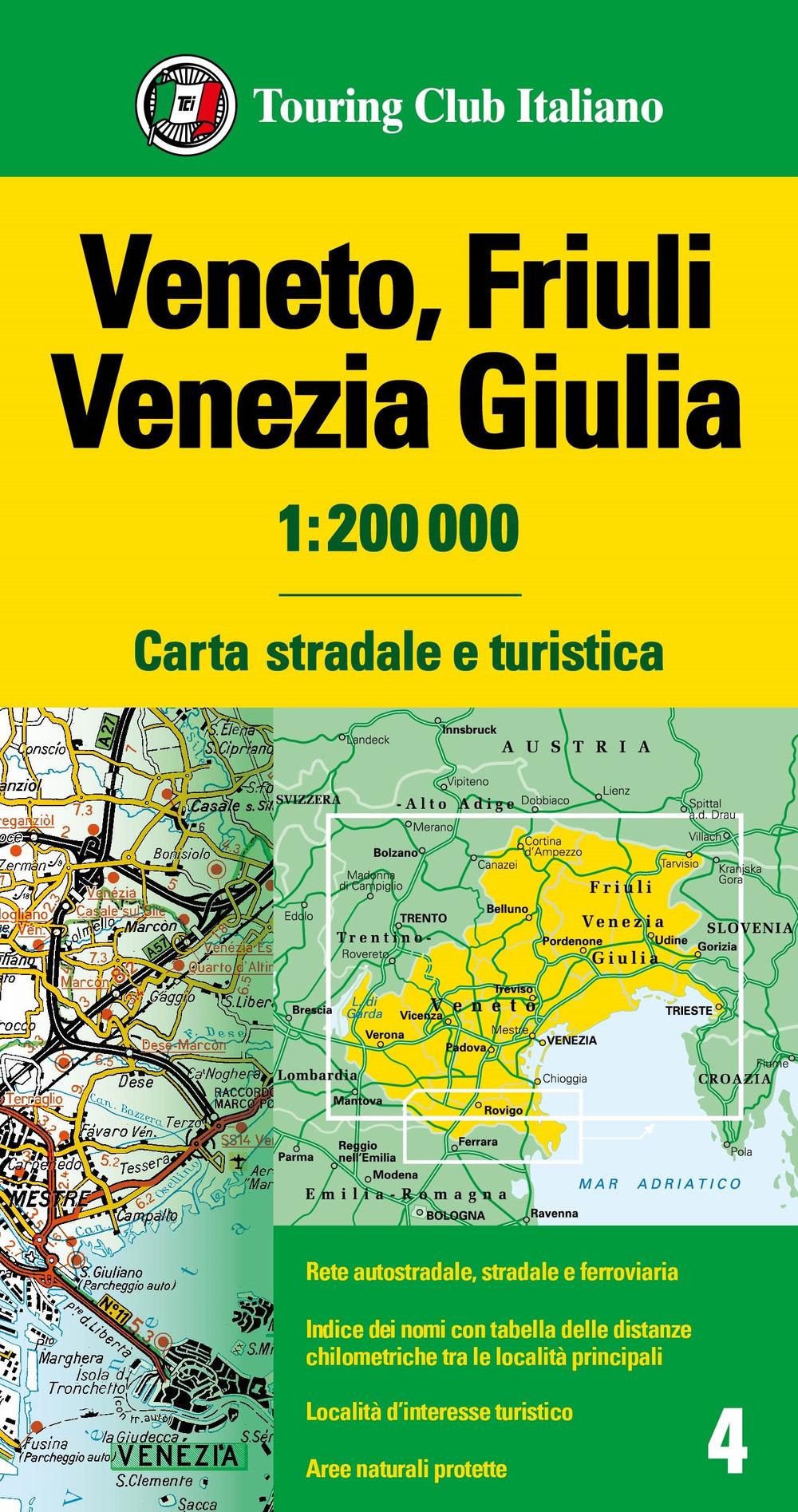 Vorderes Coverbild Veneto, Friuli Venezia Giulia 1:200.000