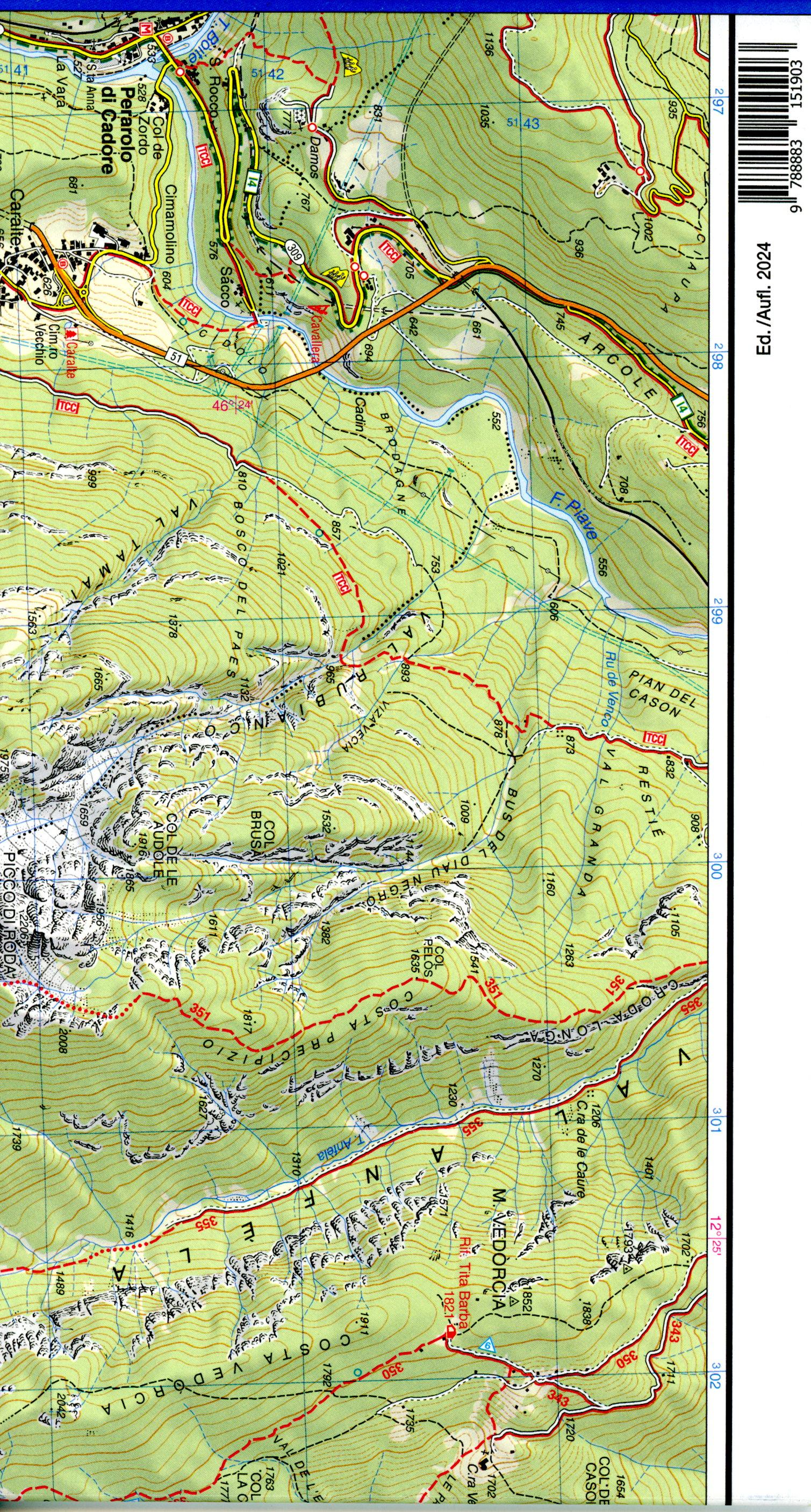 Beispielinhalt (Bild) Dolomiti Sinistra Piave