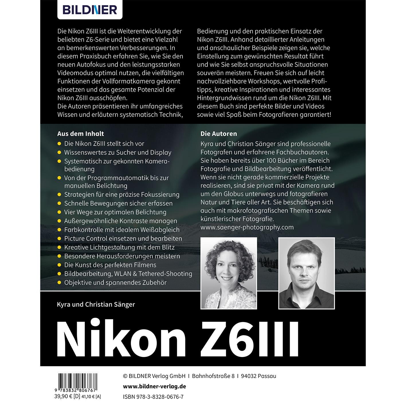 Rückseitencover Nikon Z6III: Das umfangreiche Praxisbuch zu Ihrer Kamera