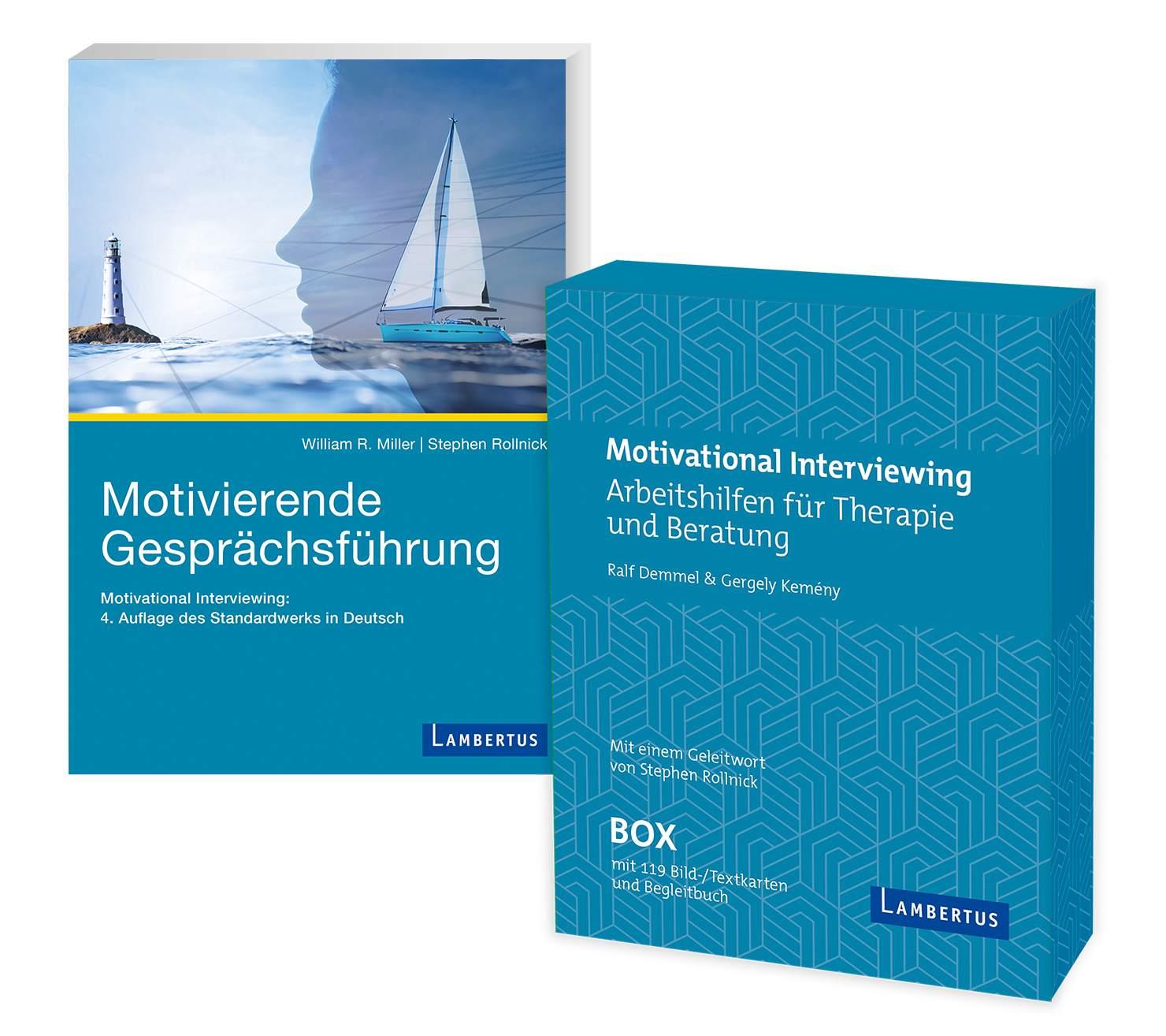Vorderes Coverbild Motivierende Gesprächsführung - Set mit Buch und Arbeitshilfenkarten
