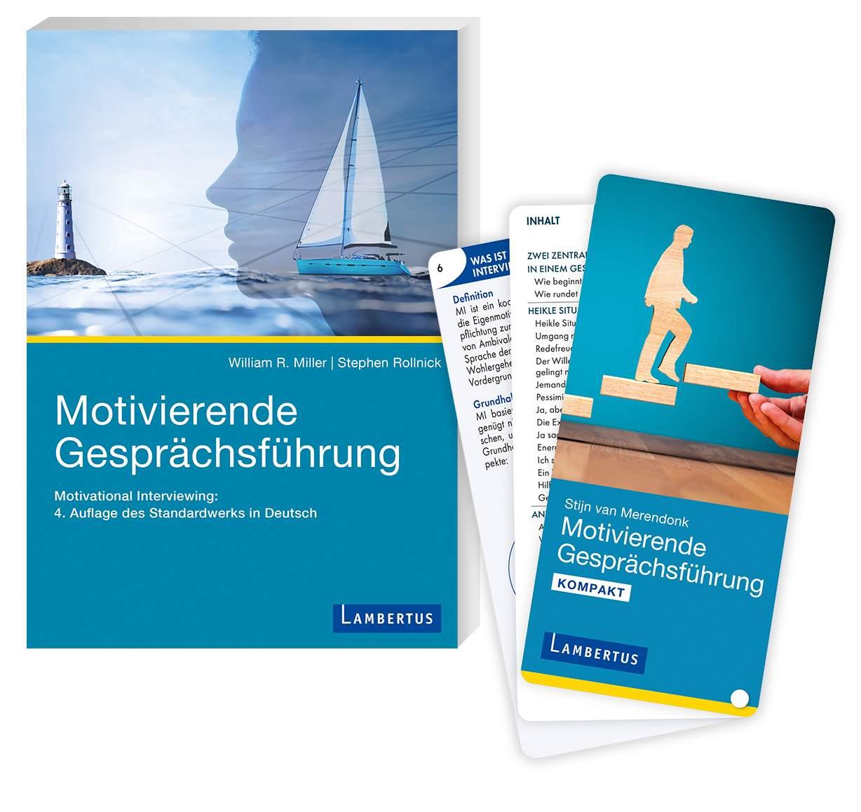 Vorderes Coverbild Motivierende Gesprächsführung - Set mit Buch und Kartenfächer